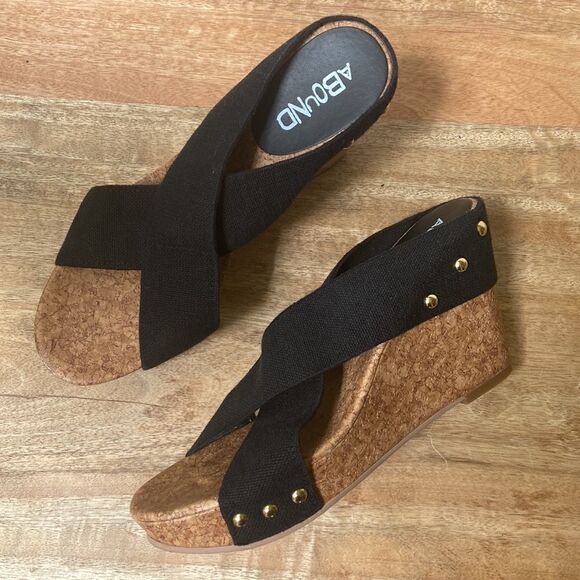 Abound Shoes - Abound Black Wedges  